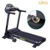 BestXD Treadmill Mat Pads - 12 PCS Bulk Pack High Density Rubber Squares for Multiple Exercise Equipment - Anti-Vibration Noise Dampening Pads for Rower, Stationary Bike, Weight Bench view 4