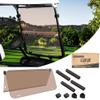 10L0L Folding Down Tinted Golf Cart Windshield for Yamaha G14 G16 G19(1995-2003) Models Gas or Electric Golf Cart
