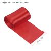PATIKIL Finish Line Satin Ribbon 5cm 5m/16.4ft, 4 Pack Polyester Fabric Tape for Outdoor Athletics Sprint Running Race Sport, Red view 2