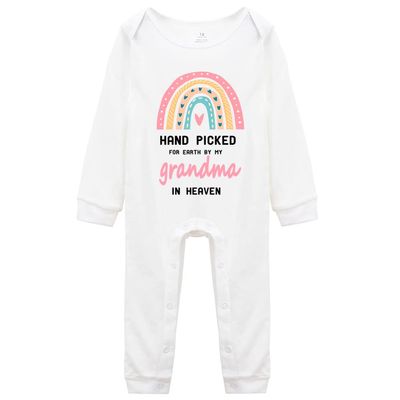 Hand Picked for Earth by My Grandma in Heaven Unisex One-Piece Bodysuits