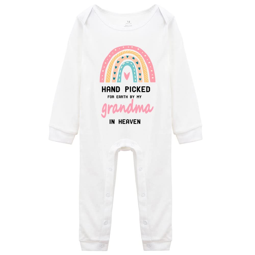 Hand Picked for Earth by My Grandma in Heaven Unisex One-Piece Bodysuits