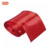 PATIKIL Finish Line Satin Ribbon 5cm 3.0m/9.84ft, 4 Pack Polyester Fabric Tape for Outdoor Athletics Sprint Running Race Sport, Red view 3