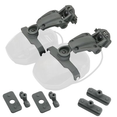 HEARFALCOM Tactical Helmet ARC Rail Adapter Accessories Compatible with Walker's Earmuffs (Walkers Razor,Walkers Razor Digital) (Gray)
