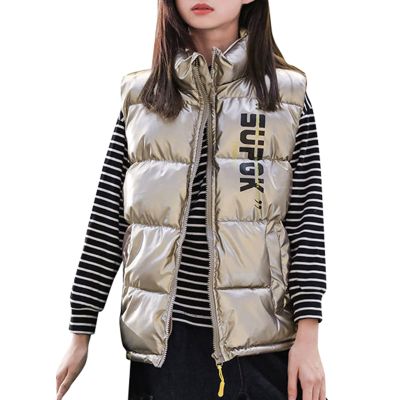 Child Kids Toddler Baby Boys Girls Sleeveless Letter Winter Coats Hooded Jacket Vest Boy Jackets (Rose Gold, 5-6 Years)