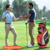 Tangkula 11" Golf Cart Bag with 14 Way Top Dividers, Lightweight & Portable Golf Club Cart Bag with 7 Zippered Pockets, Rain Hood, Shoulder Strap, Umbrella Holder view 2