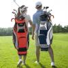 Tangkula 11" Golf Cart Bag with 14 Way Top Dividers, Lightweight & Portable Golf Club Cart Bag with 7 Zippered Pockets, Rain Hood, Shoulder Strap, Umbrella Holder view 3