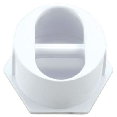 Custom Molded Products 25567-000-000 Rope Anchor with Plastic Pin - White