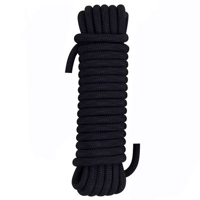 Aoneky 49ft 10mm Static Rope - Polyester Rope for Climbing, Rescue, Arborist Work, Camping & Towing, UV Resistan