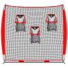 KAIDIDA Football Throwing Quarterback Net: 6x6FT Detchable 3 Target Toss Training Game for Backyard Field Teens Adults Practice Gifts view 1