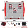 KAIDIDA Football Throwing Quarterback Net: 6x6FT Detchable 3 Target Toss Training Game for Backyard Field Teens Adults Practice Gifts view 2