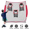KAIDIDA Football Throwing Quarterback Net: 6x6FT Detchable 3 Target Toss Training Game for Backyard Field Teens Adults Practice Gifts view 4