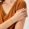 HUASAI Gold Stackable Rings for Women Stocking Stuffers for Teen Girls Trendy Cute Rings Boho Moon Star Butterfly Knuckle Ring Set Dainty Gold Rings Pack Teen Girl Christmas Gifts Jewelry Gifts view 3