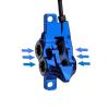 JFOYH Upgraded E4 MTB 4 Pistons Hydraulic Disc Brake Set with Cooling Metal Pads for Mountain Bike(Pre-Bled, Front and Rear) - Green view 3