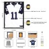 Mstrse Jersey Frame Display Case - Jersey Shadow Box Lockable,Jersey Frame for Hockey Baseball Basketball Football Soccer Tennis Sport Shirt Uniform,Black view 2
