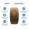 Aozora Yoga Wheel 13" with Most Detailed Book Step by Step Guide on How to Do 30+ Poses,! Perfect for Stretching and Improving Backbends (3 Pack - 13, 10 & 6" -Cork/Woodgrain +Strap) view 3