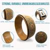 Aozora Yoga Wheel 13" with Most Detailed Book Step by Step Guide on How to Do 30+ Poses,! Perfect for Stretching and Improving Backbends (3 Pack - 13, 10 & 6" -Cork/Woodgrain +Strap) view 4