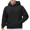 THE GYM PEOPLE Men's Fleece Pullover Hoodie Loose Fit Ultra Soft Hooded Sweatshirt With Pockets Black view 1