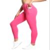 THE GYM PEOPLE Tummy Control Workout Leggings with Pockets High Waist Athletic Yoga Pants for Women Running, Fitness (Bright Pink,Small) view 1