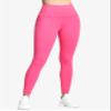 THE GYM PEOPLE Tummy Control Workout Leggings with Pockets High Waist Athletic Yoga Pants for Women Running, Fitness (Bright Pink,Small) view 2