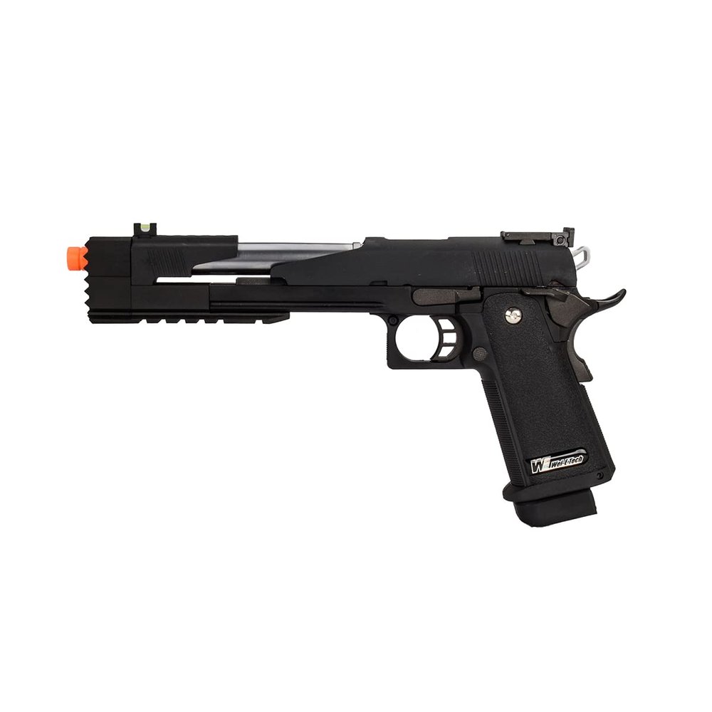 Hi-Capa 7.0 "Dragon Long Slide Full Auto Gas Blowback Airsoft Pistol w/Standard Grip (Black) - WE-Tech