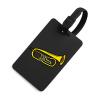 Trumpet Printed Luggage Tag Identify Labels ID Name Card Holder for Travel Suitcase Baggage view 1