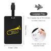 Trumpet Printed Luggage Tag Identify Labels ID Name Card Holder for Travel Suitcase Baggage view 2