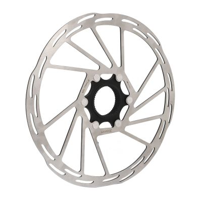 Disc Brake Rotor, 203mm Disc Brake Rotor with Center Lock Adapter, Disc Brake Conversion Accessories Parts for Road Mountain for Disc Brake Hub with Center Lock