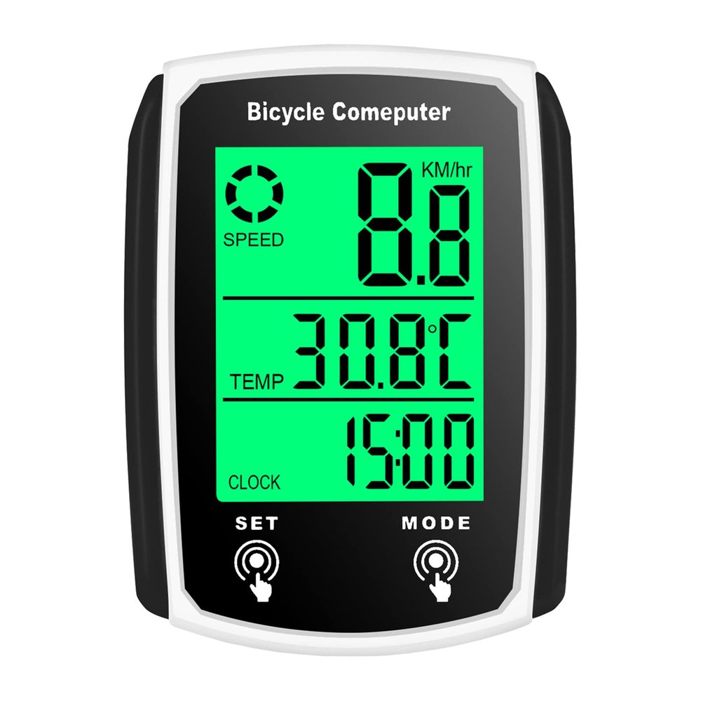ERYUE Bike Computer, 19 Functions Touch LCD Speedometer, Waterproof Bicycle Computer with Backlight