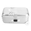 FILFEEL Baby Suitcase Toy, Childs Mini Luggage Box, Cute Plastic Rolling Suitcase Silver view 4