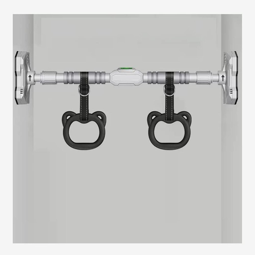 BCPPO Chin Up Bar Portable Pull Up Bars, Multifunctional Fitness Horizontal bar with Gymnastics Rings, Adult Kids Sports Equipment, 65-160cm (Size : 95-130CM)