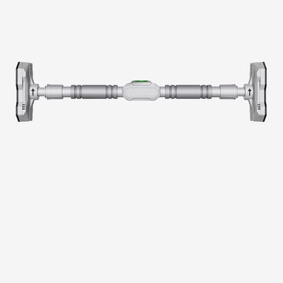 BCPPO Chin Up Bar Grey Steel Pull Up Bar, Adult Kids Portable Strength Training Fitness Horizontal Bar, Safety Non-Slip / 65-120 Adjustable (Size : 120-160CM)