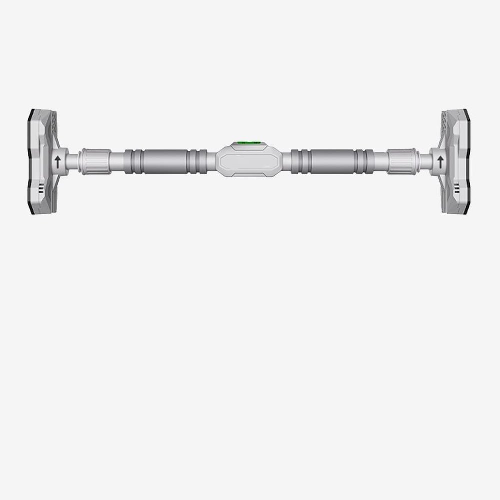BCPPO Chin Up Bar Grey Steel Pull Up Bar, Adult Kids Portable Strength Training Fitness Horizontal Bar, Safety Non-Slip / 65-120 Adjustable (Size : 120-160CM)