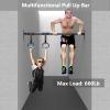 AHDFY Multifunctional & Adjustable Chin Up Bar Doorway Pull Up Bar, Heavy Duty Solid Steel Indoor Pull Up Bar Strength Training Equipment for Home Gym Fitness, Max Load-Bearing 660lbs,100 to 120cm view 2