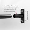 AHDFY Multifunctional & Adjustable Chin Up Bar Doorway Pull Up Bar, Heavy Duty Solid Steel Indoor Pull Up Bar Strength Training Equipment for Home Gym Fitness, Max Load-Bearing 660lbs,100 to 120cm view 3