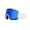 Ombak Ski Goggles - Pavones White Frame & Blue Fire Lens Ski/Snowboard Goggles for Men, Women & Youth view 1