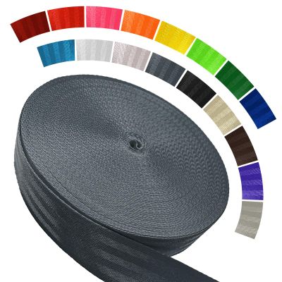 WEBSUKA Polyester Webbing Strap 16+Colors  1"&1.5"&1.9"  16.5 25 33 55 Yards Heavy Duty Webbing Roll, Flat Webbing Strap for Indoor&Outdoor Gear, Climbing, DIY Crafting, Repairing 1.5" 33yards