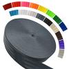 WEBSUKA Polyester Webbing Strap 16+Colors  1"&1.5"&1.9"  16.5 25 33 55 Yards Heavy Duty Webbing Roll, Flat Webbing Strap for Indoor&Outdoor Gear, Climbing, DIY Crafting, Repairing 1.5" 33yards view 1