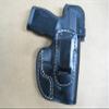 Azula IWB AIWB Leather in The Waistband Concealed Holster for Glock 48 48MOS MOS/RMR/Optic Cut with Red Dot Sight Black Right Hand view 1