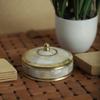 HANDTECHINDIA Decorative Jewelry Trinket Box Unique Gift For Home Dcor Antique Metal Case with Mother of Pearl Sindoor Box/Coin Box (Single) view 2