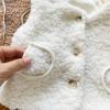 Infant Newborn Baby Boys Girls Sleeveless Lamb Vest Coat Outer Outwear Cardigan New Born Girl (White, 12-18 Months) view 2