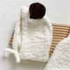 Infant Newborn Baby Boys Girls Sleeveless Lamb Vest Coat Outer Outwear Cardigan New Born Girl (White, 12-18 Months) view 3