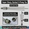 Aquatic Hunt Tourney King Premium 36" Spear  Compact 3-Piece Travel-Ready Underwater Hunting Spear for Lionfish, Frog & Flounder Gigging view 4