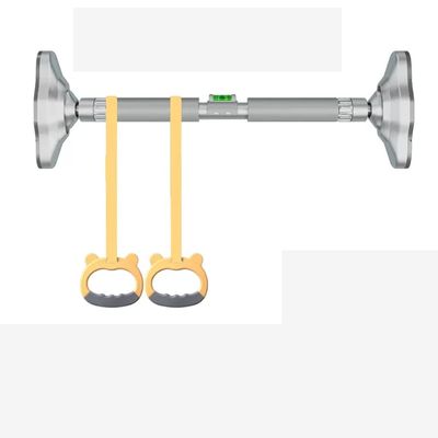 BCPPO Chin Up Bar Portable Pull-up bar with Rings, Door Frame Hallway Strength Training Horizontal bar, Hanging Ring sandbag Swing Suspension Rod (Color : Gray-1, Size : 79-105CM)