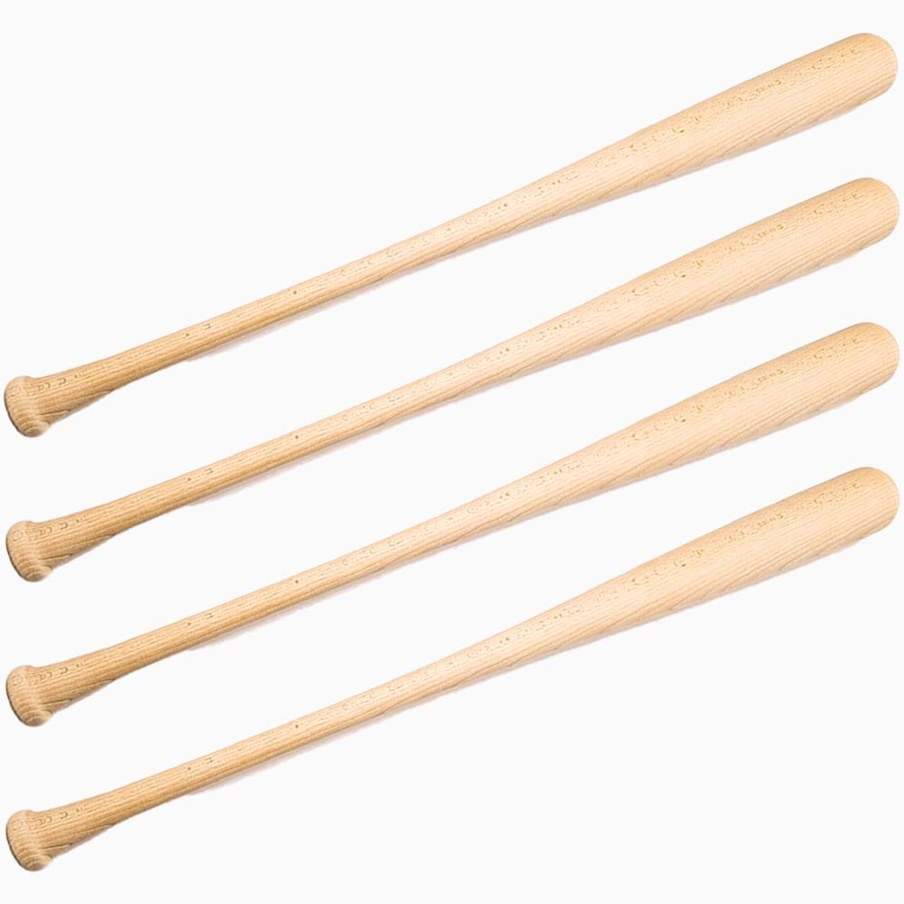 4 Pack Craft Quality Wooden Blem Baseball Bat (31")
