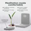 Mindful Modern Folding Pro Meditation Chair - Adjustable Meditation Seat with Back Support and Half Moon Buckwheat Meditation Cushion - Comfortable Mindfulness Living Room Floor Chair view 4