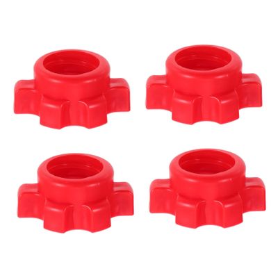 BESPORTBLE 4 pcs Adjustable Dumbbell Bar Nut Screw Clamps Secure Locking Collars for Weight Lifting and Fitness Training Compatible with Standard Dumbbell and Barbells