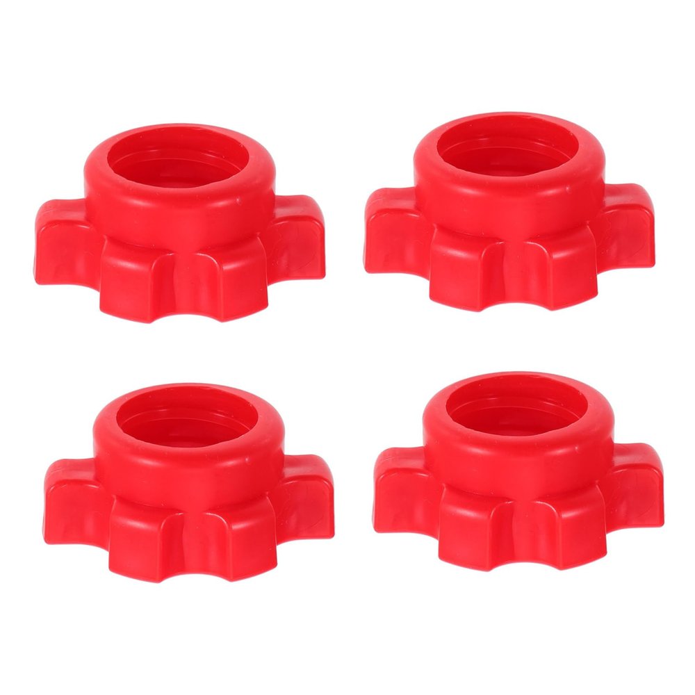 BESPORTBLE 4 pcs Adjustable Dumbbell Bar Nut Screw Clamps Secure Locking Collars for Weight Lifting and Fitness Training Compatible with Standard Dumbbell and Barbells