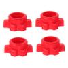 BESPORTBLE 4 pcs Adjustable Dumbbell Bar Nut Screw Clamps Secure Locking Collars for Weight Lifting and Fitness Training Compatible with Standard Dumbbell and Barbells view 1