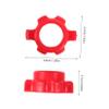 BESPORTBLE 4 pcs Adjustable Dumbbell Bar Nut Screw Clamps Secure Locking Collars for Weight Lifting and Fitness Training Compatible with Standard Dumbbell and Barbells view 2