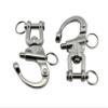 2Pcs Marine Swivel Snap Shackle 316 Stainless Steel Quick Release Diving Clips Swivel Snap Hook for Sailboat Spinnaker Halyard Yacht (Length:128mm) view 1